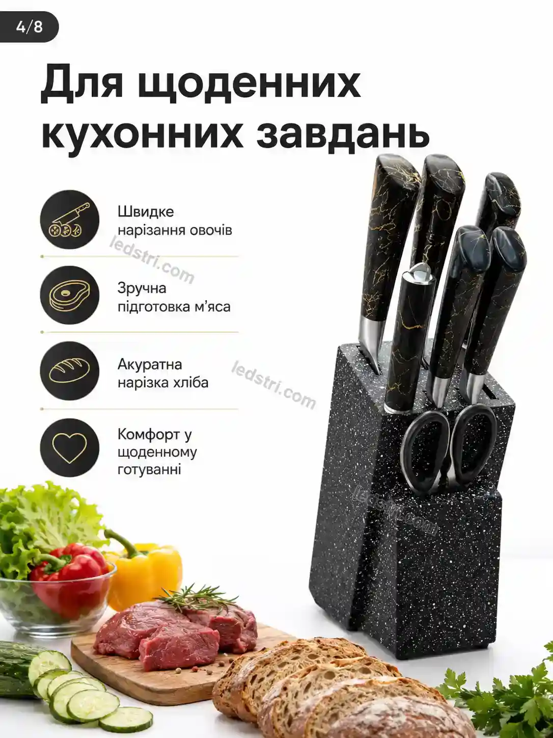 ✨ Набір ножів Pulse Mini Bright - використання