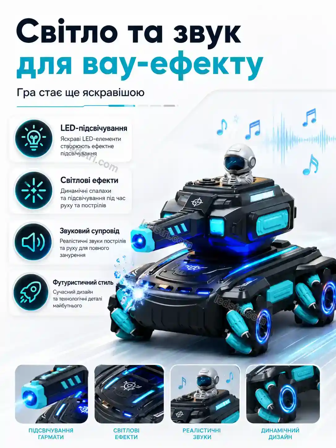 ✨ Танк радиоуправляемый танк вездеход Milo Go Bright - використання
