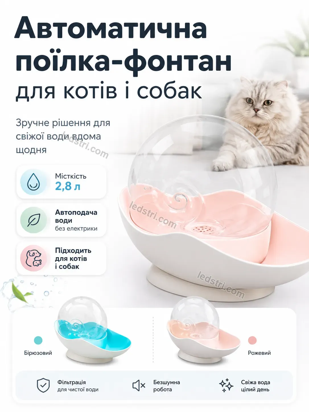 ✨ Поїлка для собак Rondo Mini Urban