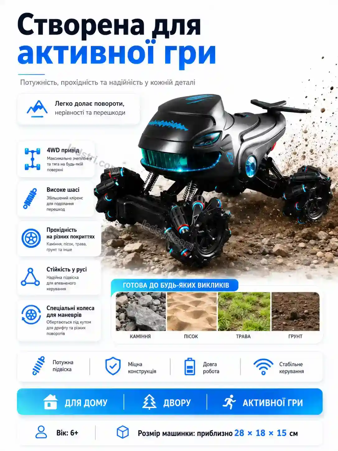 💵 Машинка гоночный автомобиль акула Lumo Lite Soft - фото