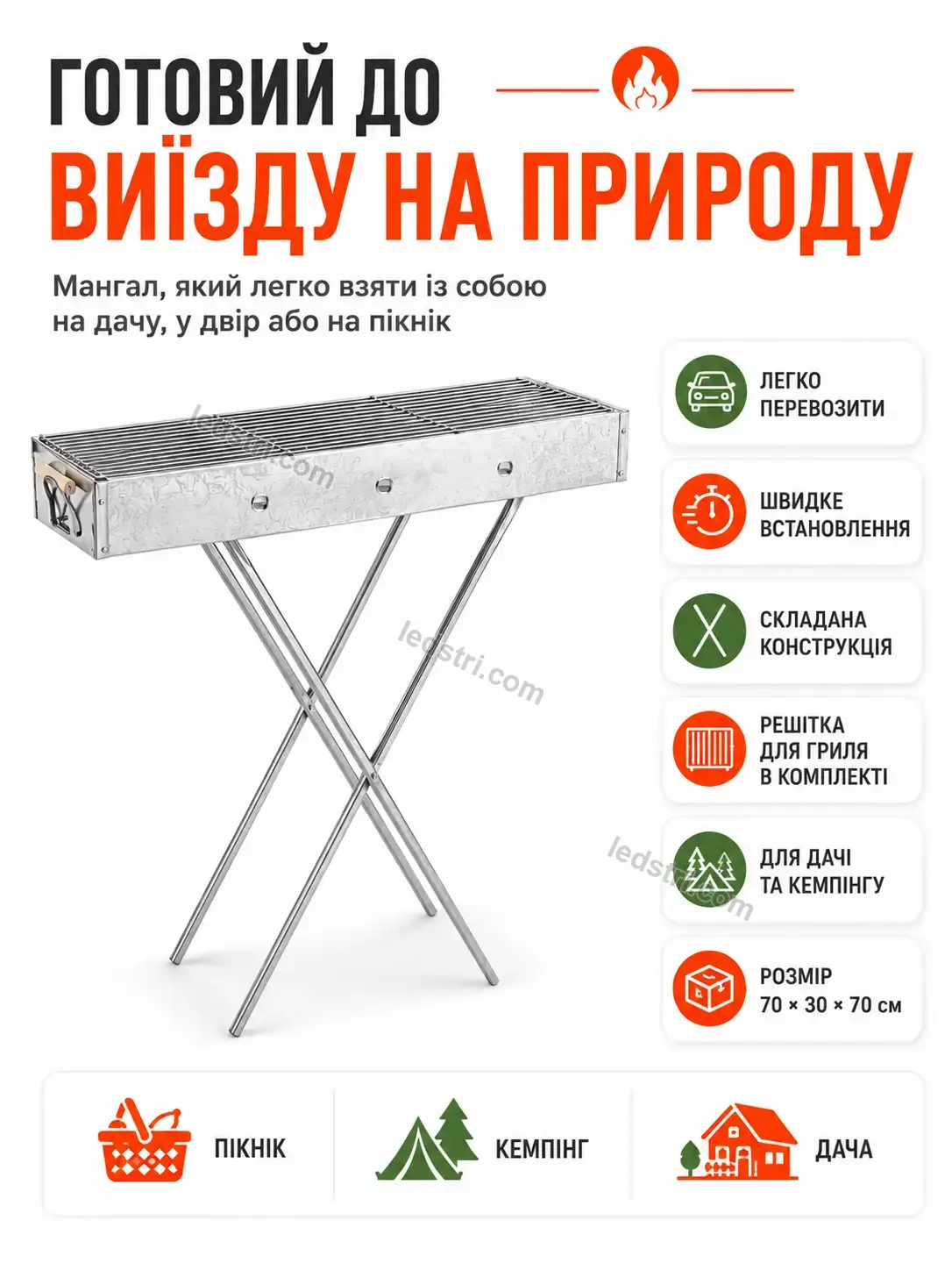 ✨ Мангал Rondo Easy Bright - деталі