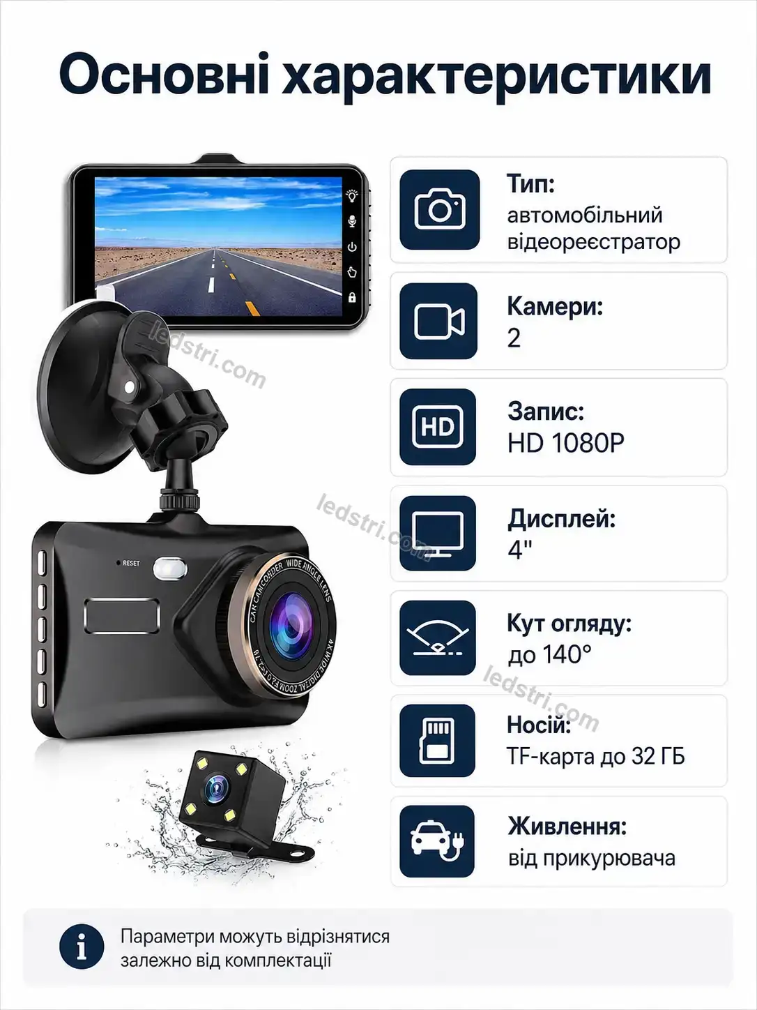 🚗 Автомобільний відеореєстратор Milo Home Bright - фото