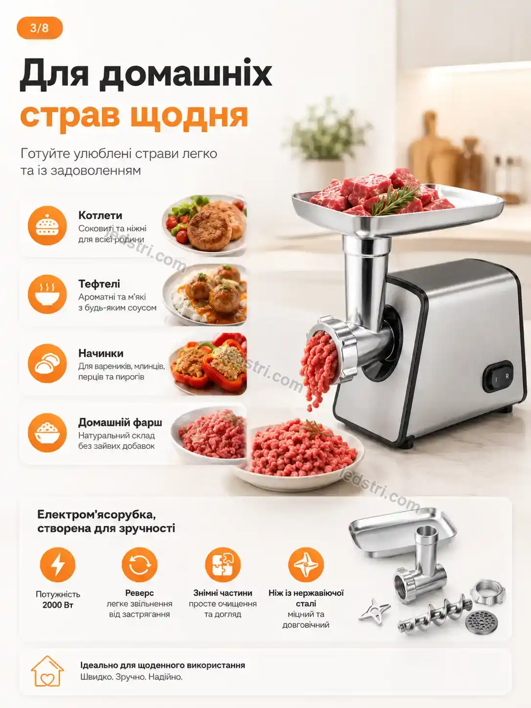 ✨ Мясорубка Terra Plus Calm - деталі