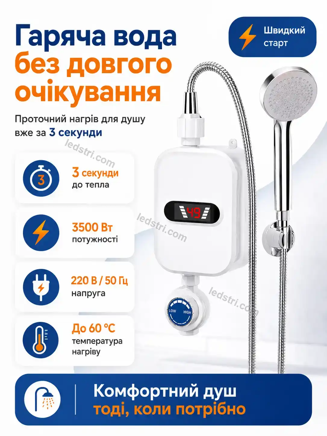 ✨ Водонагрівач Milo Easy Bright