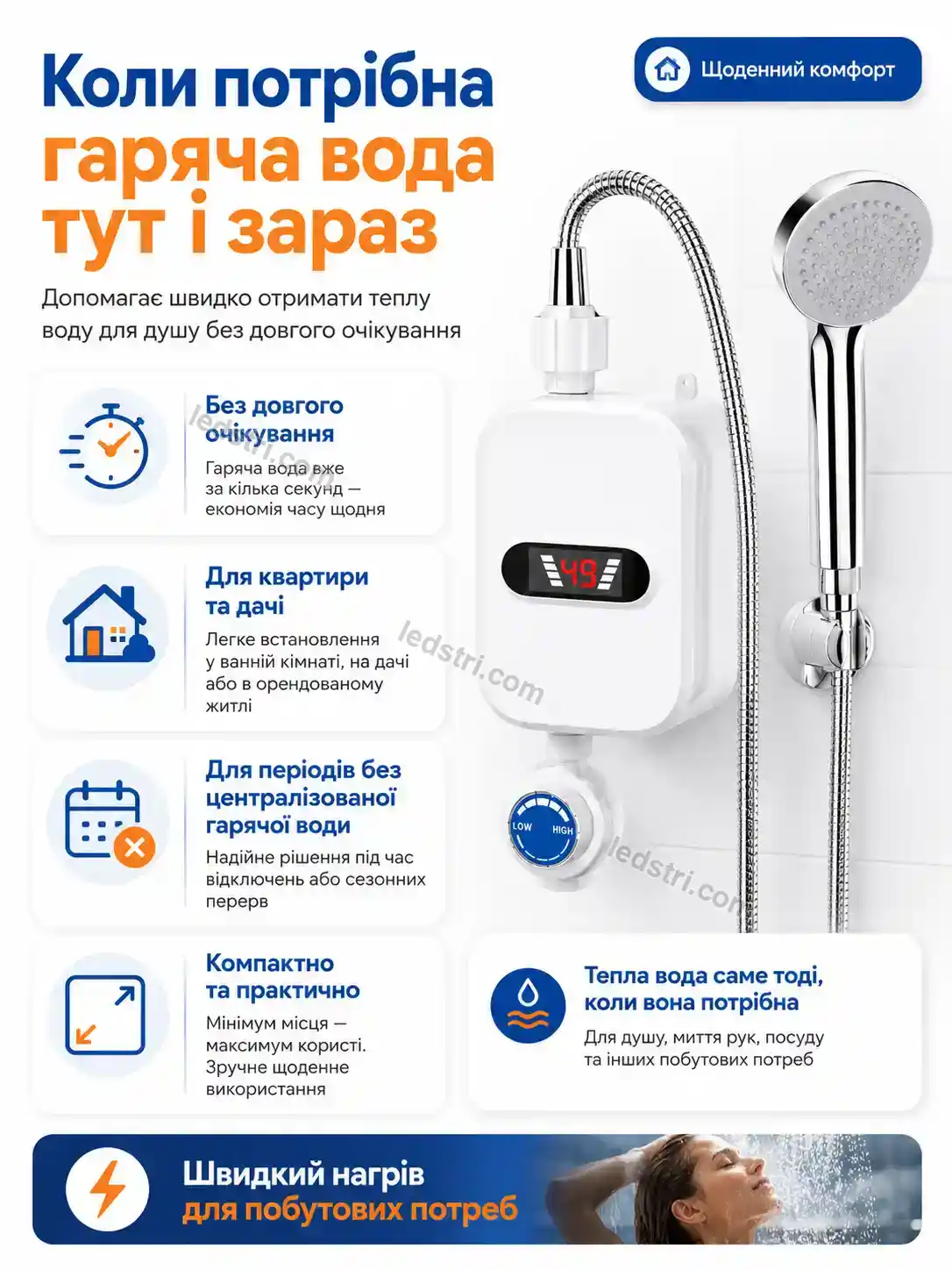 ✨ Водонагрівач Milo Easy Bright - фото