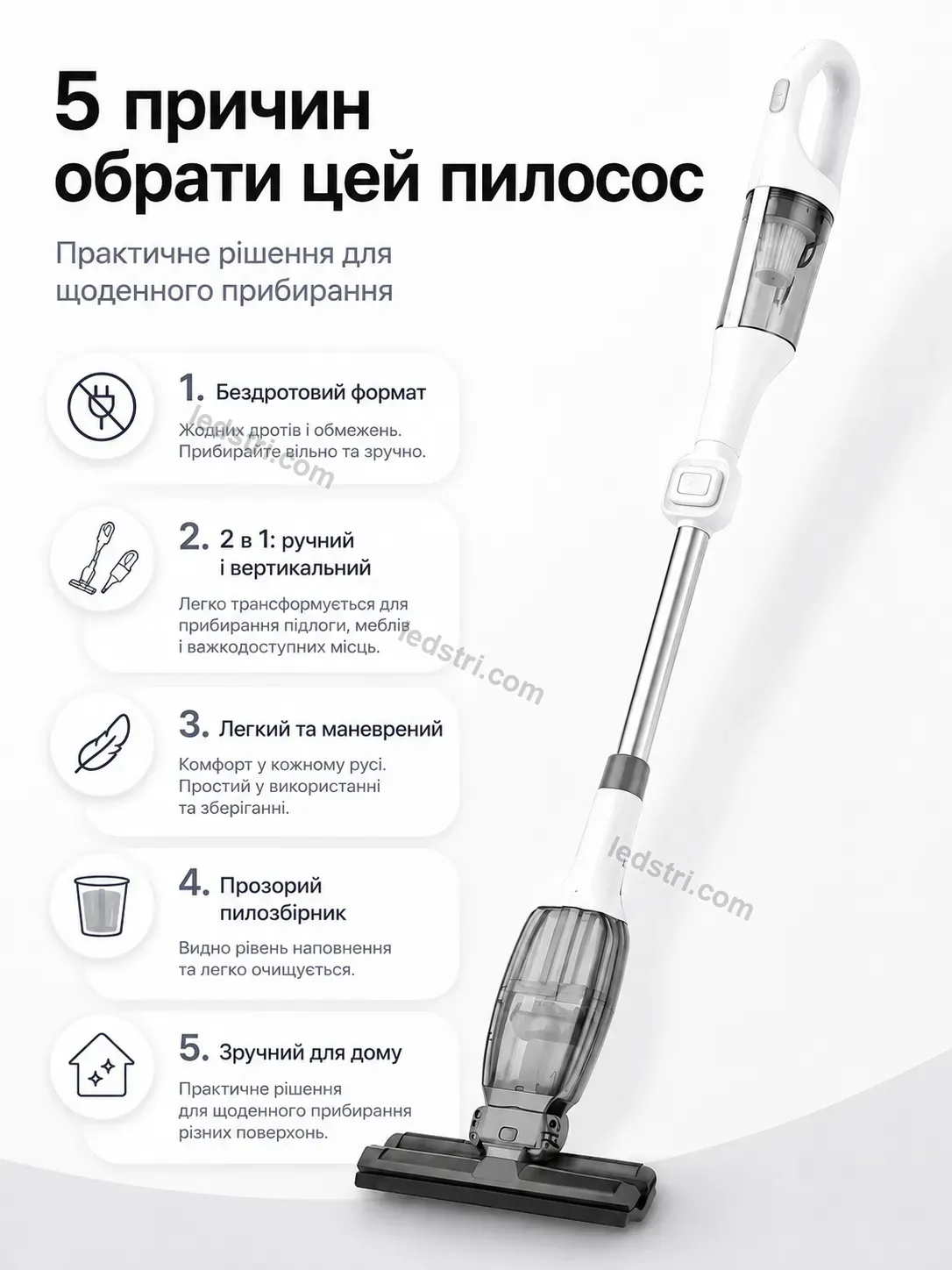 🧹 Пилосос Faino Wave Bright - фото