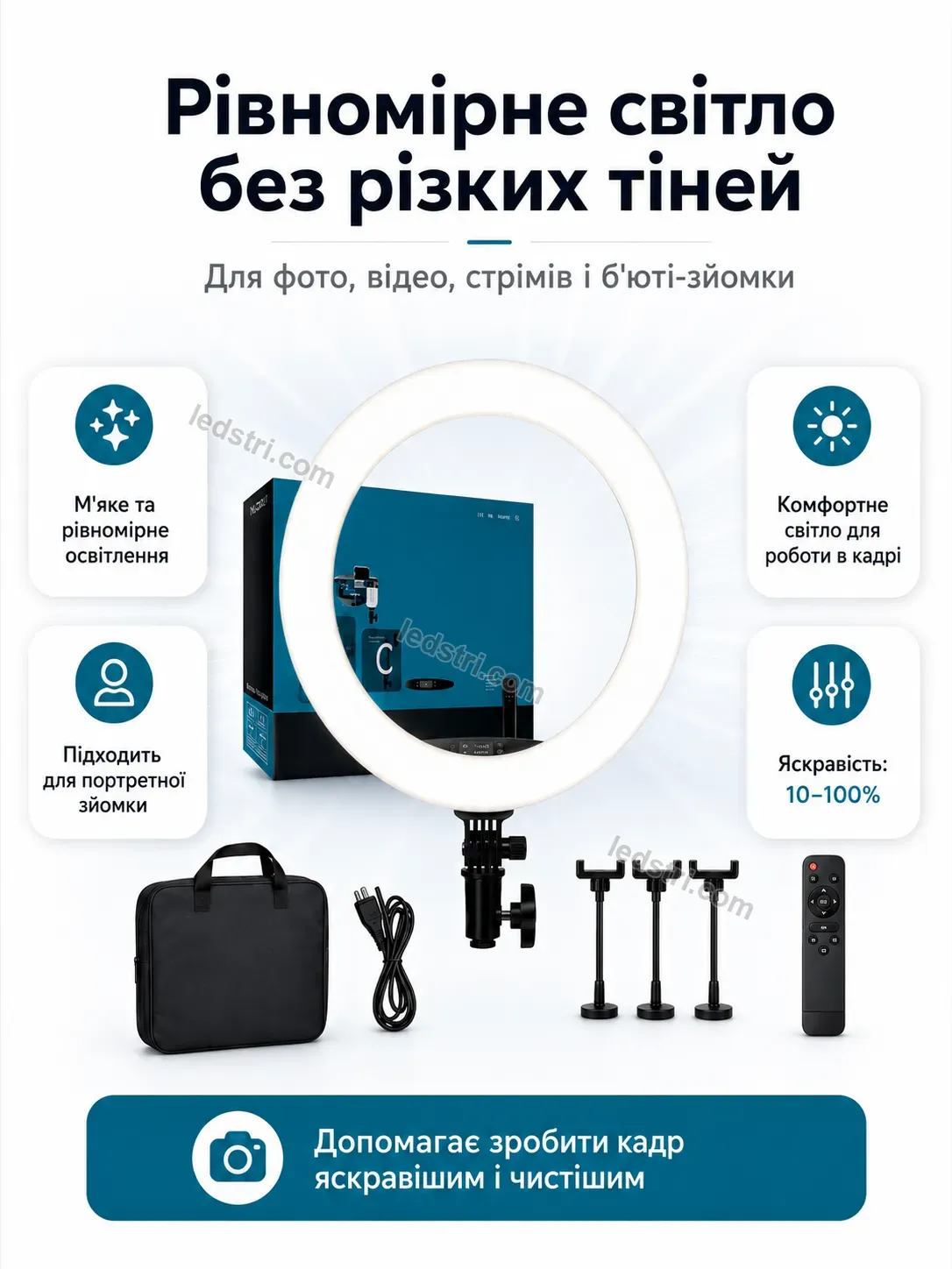 💡 Кільцева лампа Faino Wave Calm - деталі