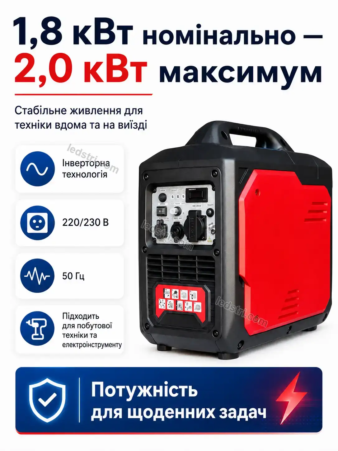 ✨ ⚡ інверторний генератор 2000 вт Pulse Lite Calm