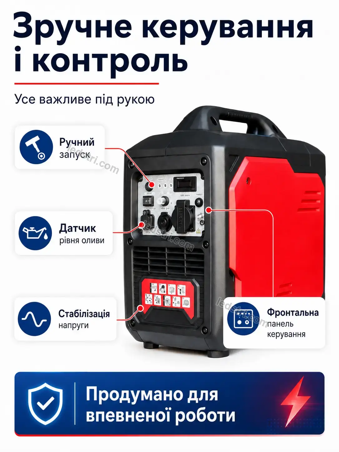 ✨ ⚡ інверторний генератор 2000 вт Pulse Lite Calm - фото