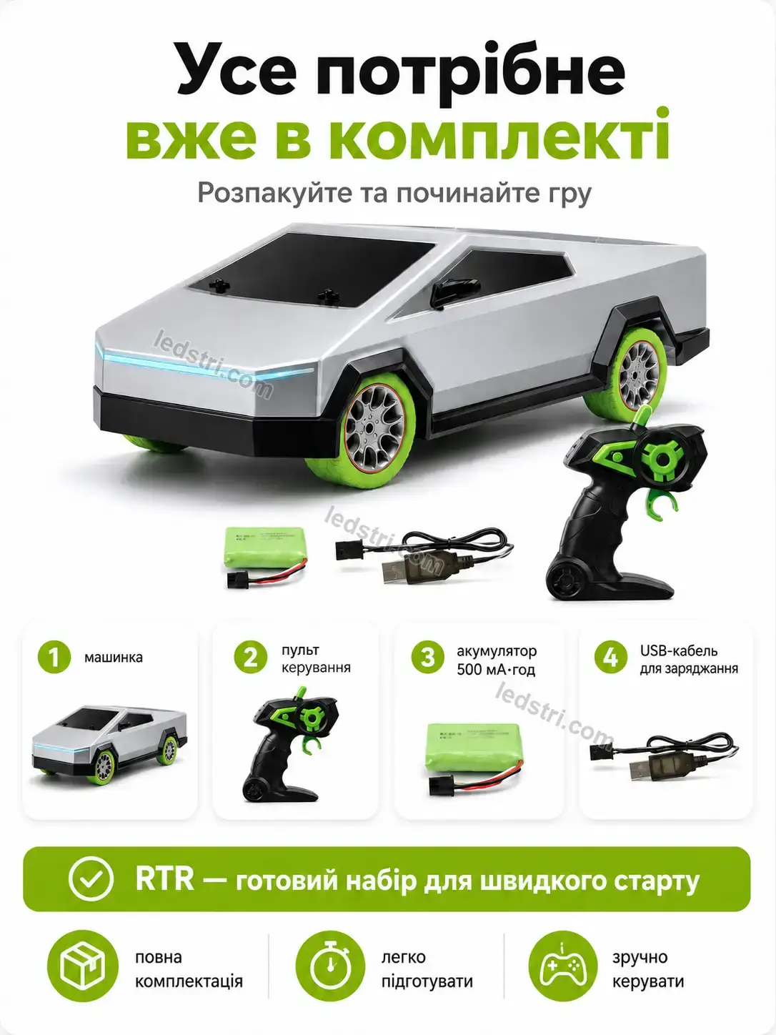 💵 Машинка на радіоуправлінні Rondo Home Calm