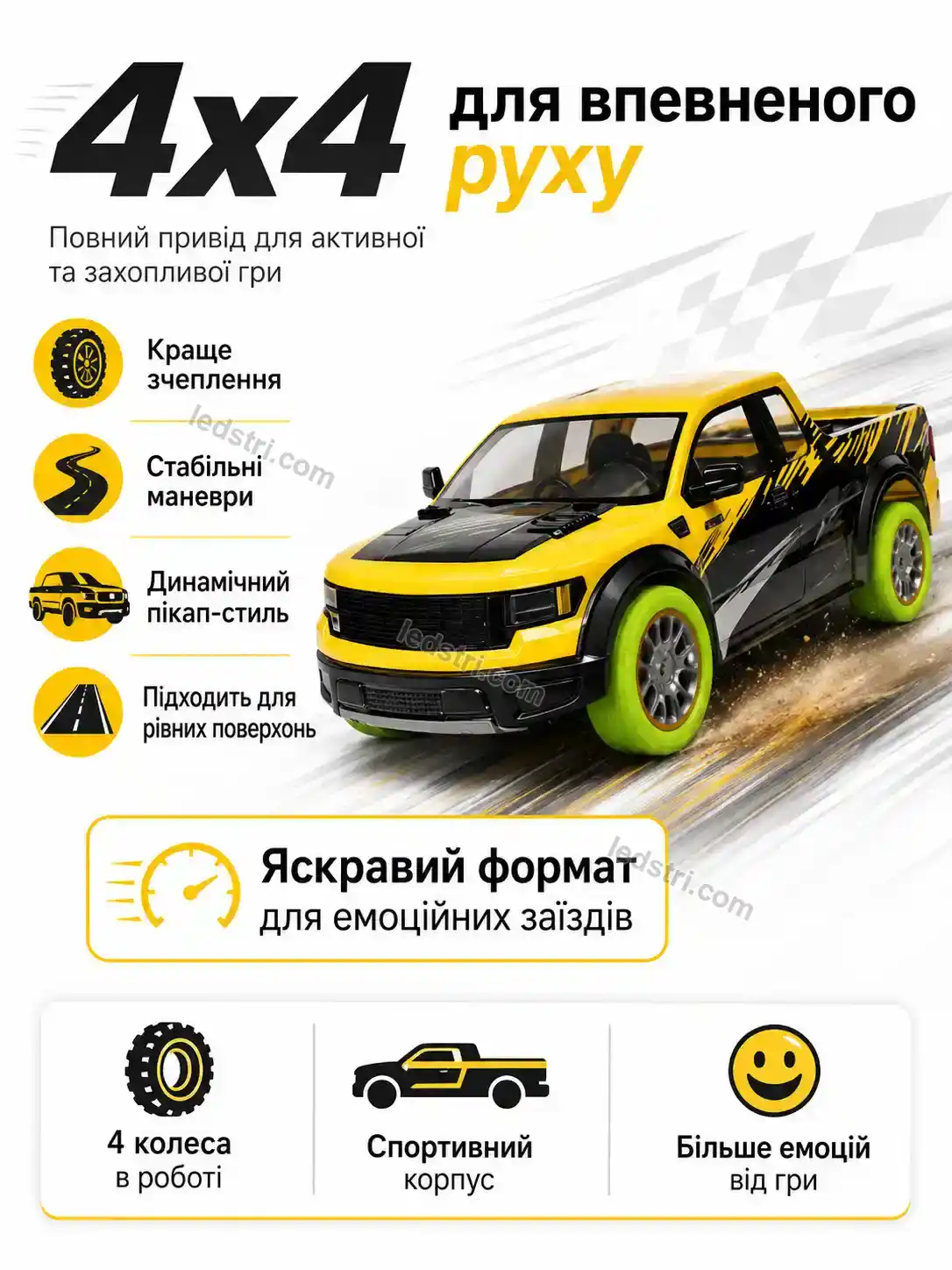 💵 Машинка на радіоуправлінні Brisk Glow Calm - використання