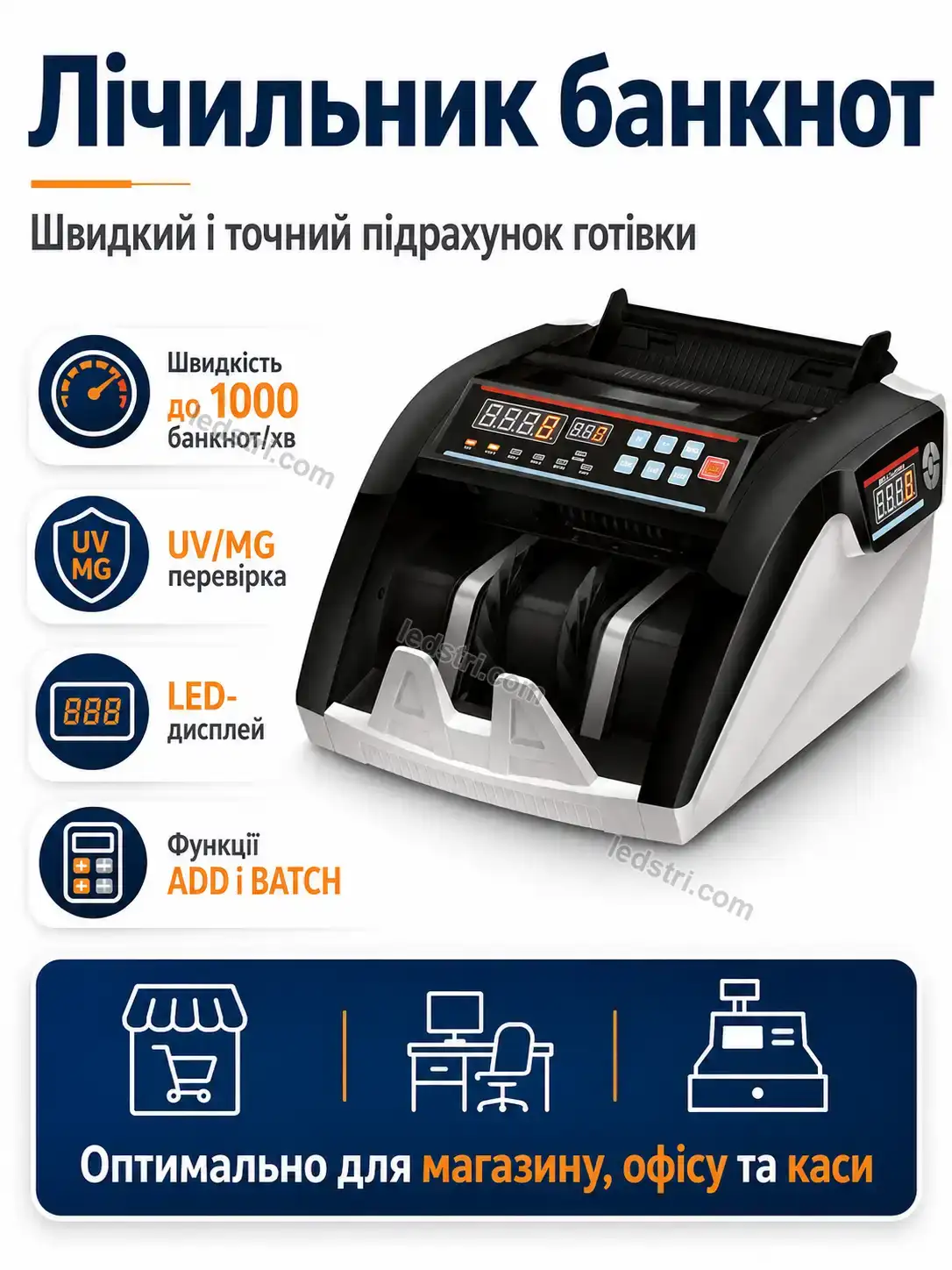 💵 Лічильна машинка для грошей 5800 Milo Easy Calm