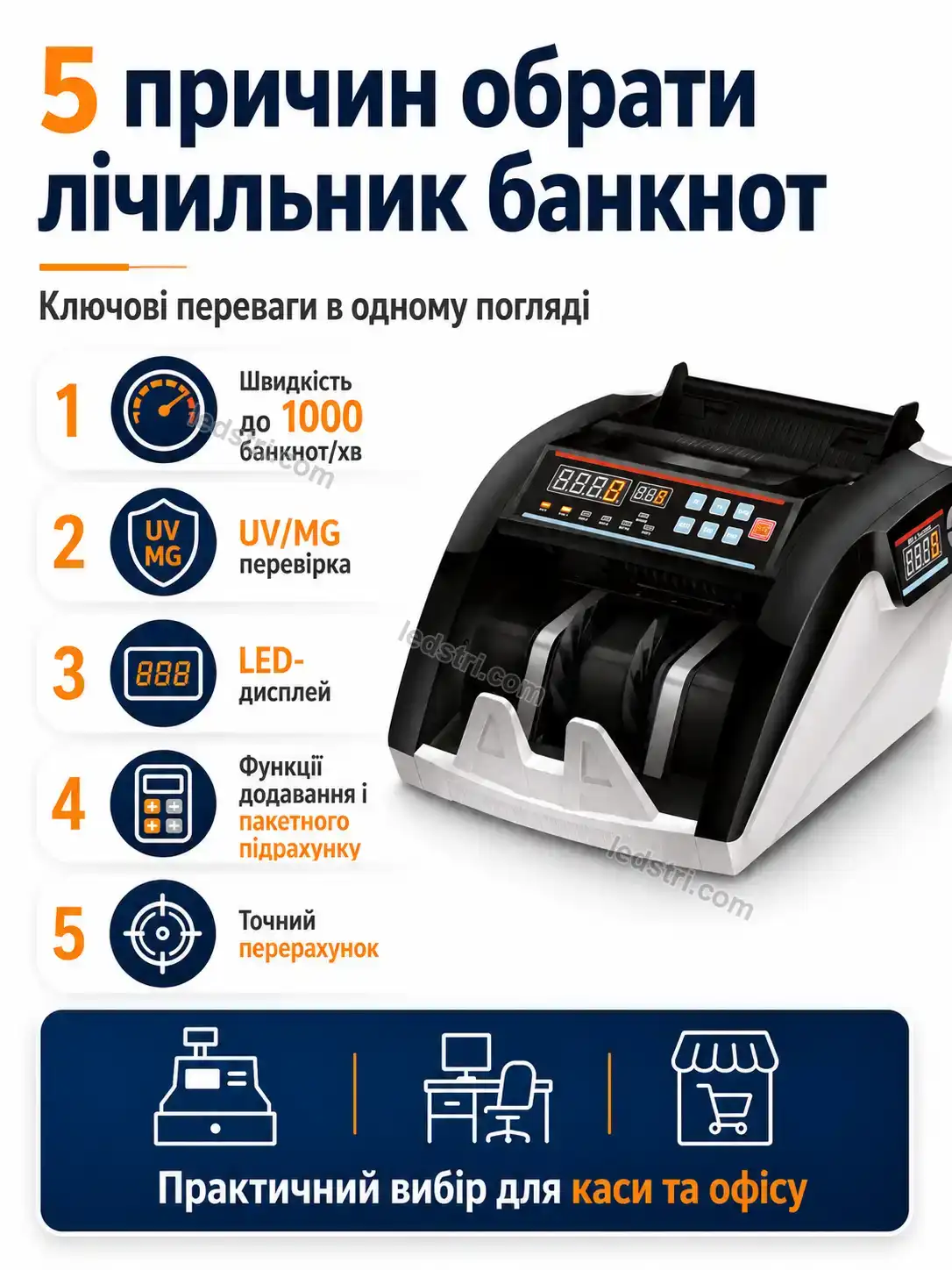 💵 Лічильна машинка для грошей 5800 Lumo Fresh Calm - фото