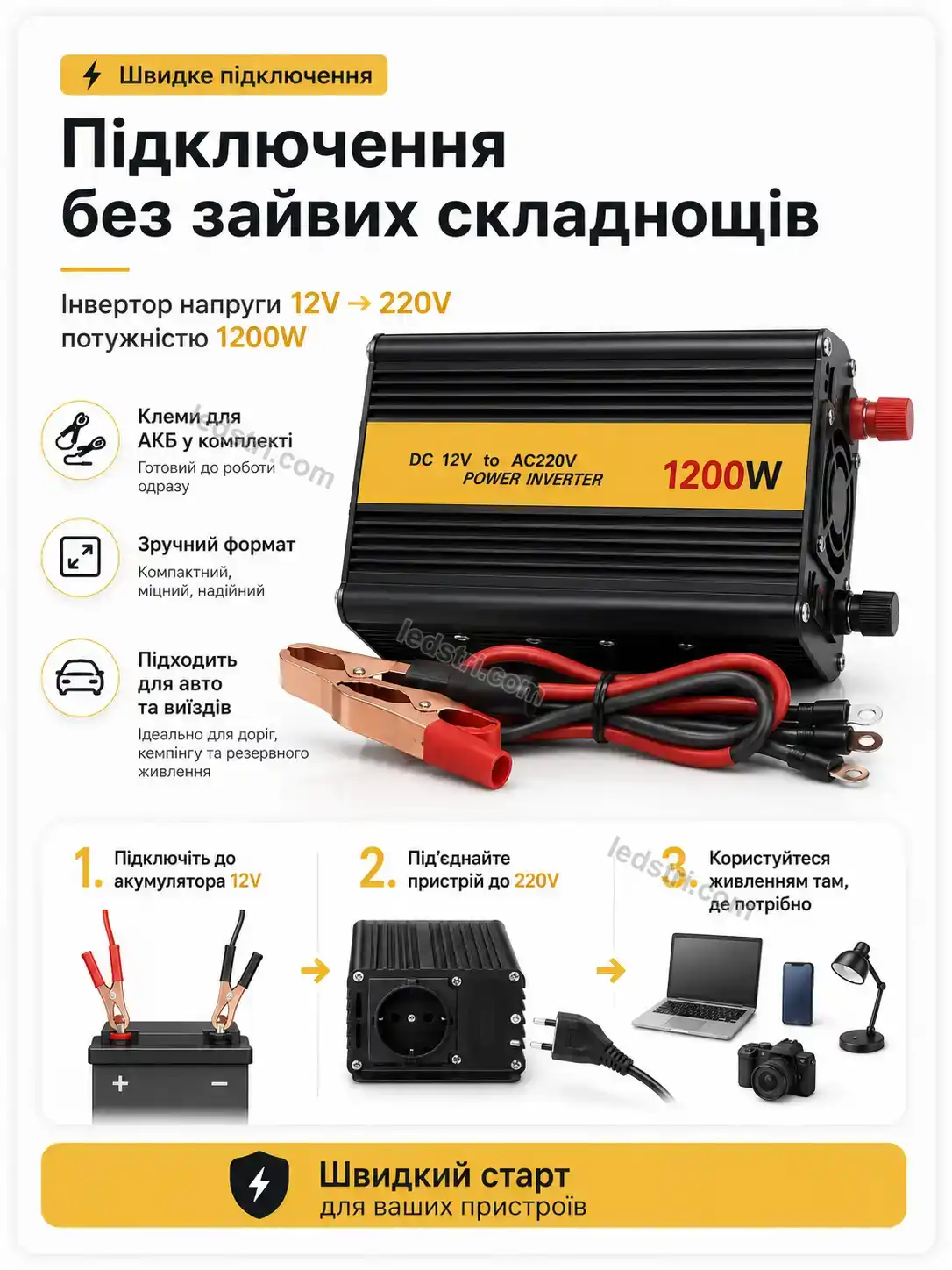 ✨ ⚡ інвертор → Milo Go Bright - використання