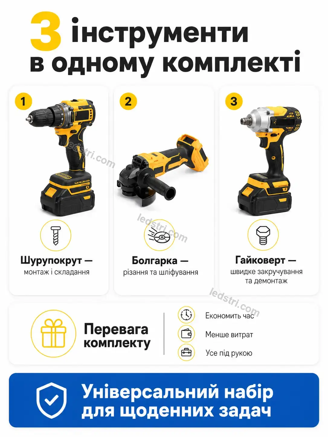 🔧 ️ набір інструментів 3 в 1 №1 Spark Fresh Calm