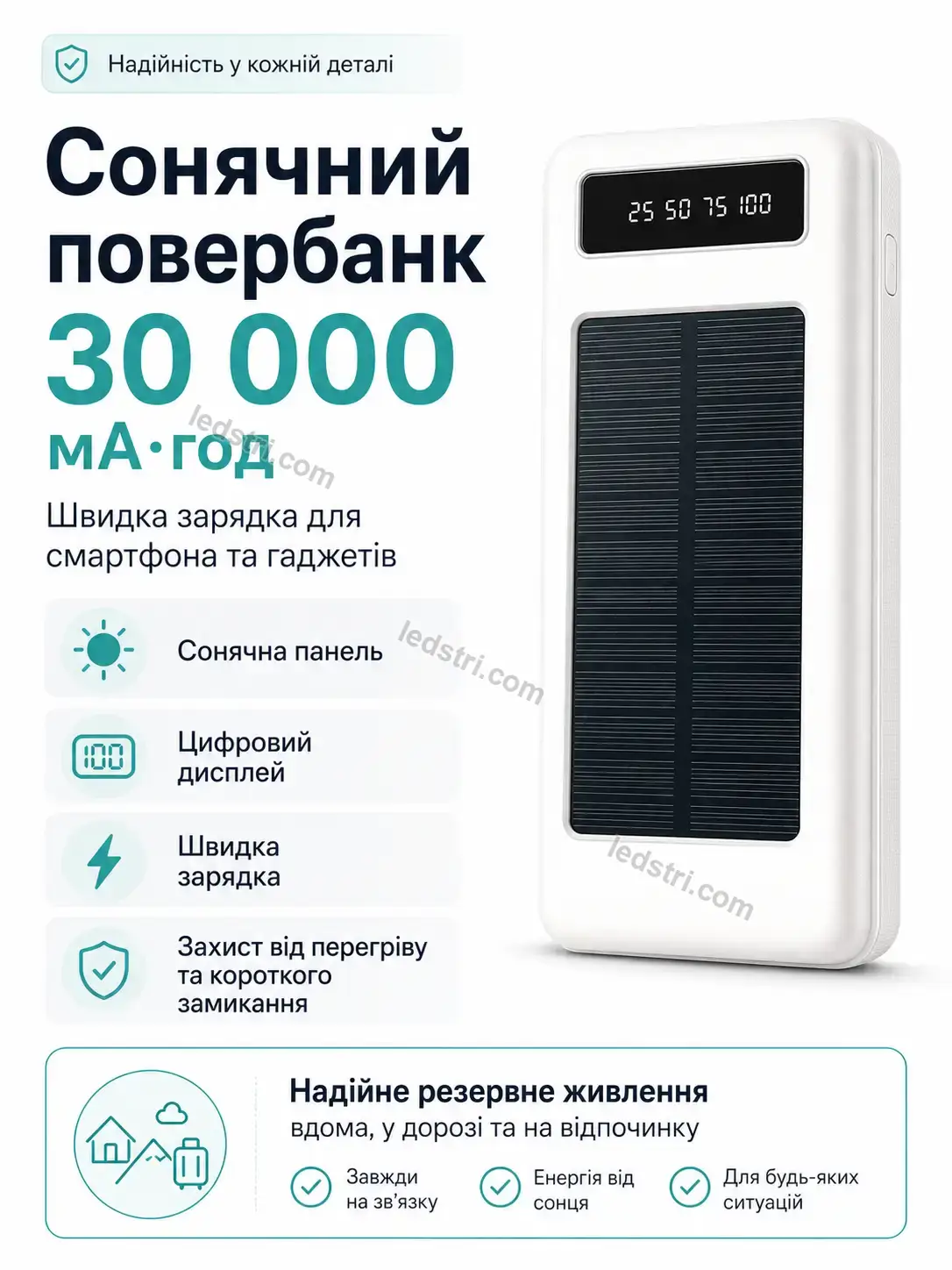 ✨ 30000 з швидкою зарядкою Lumo Plus Bright