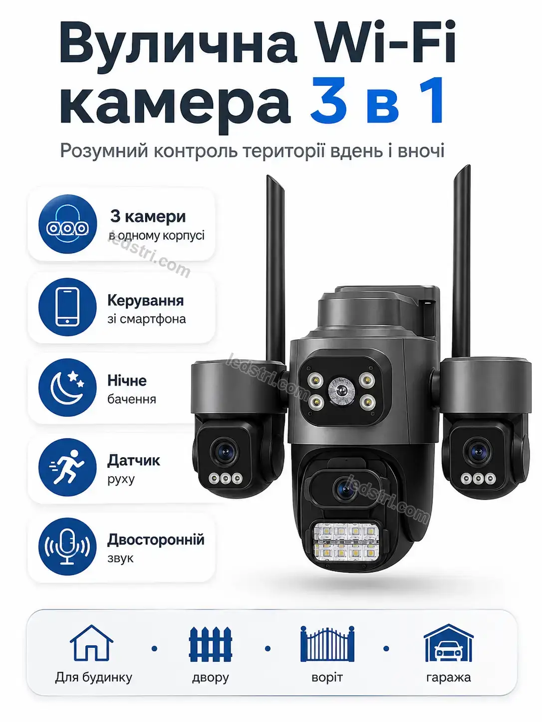 📷 Вулична камера 3 в 1 Spark Go Bright