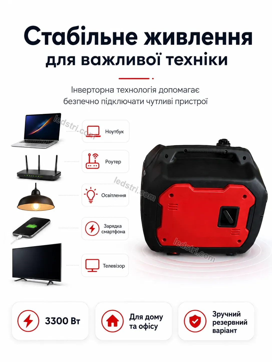 ✨ ⚡ інверторний генератор 3300 вт Pulse Fresh Bright - деталі