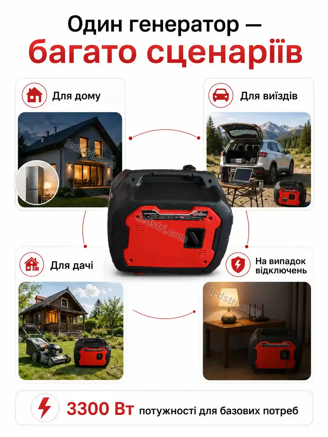 ✨ ⚡ інверторний генератор 3300 вт Pulse Fresh Bright - фото