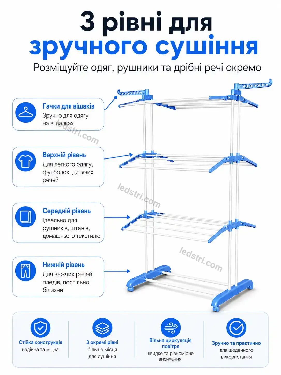 ✨ Сушарка для білизни Brisk Plus Bright