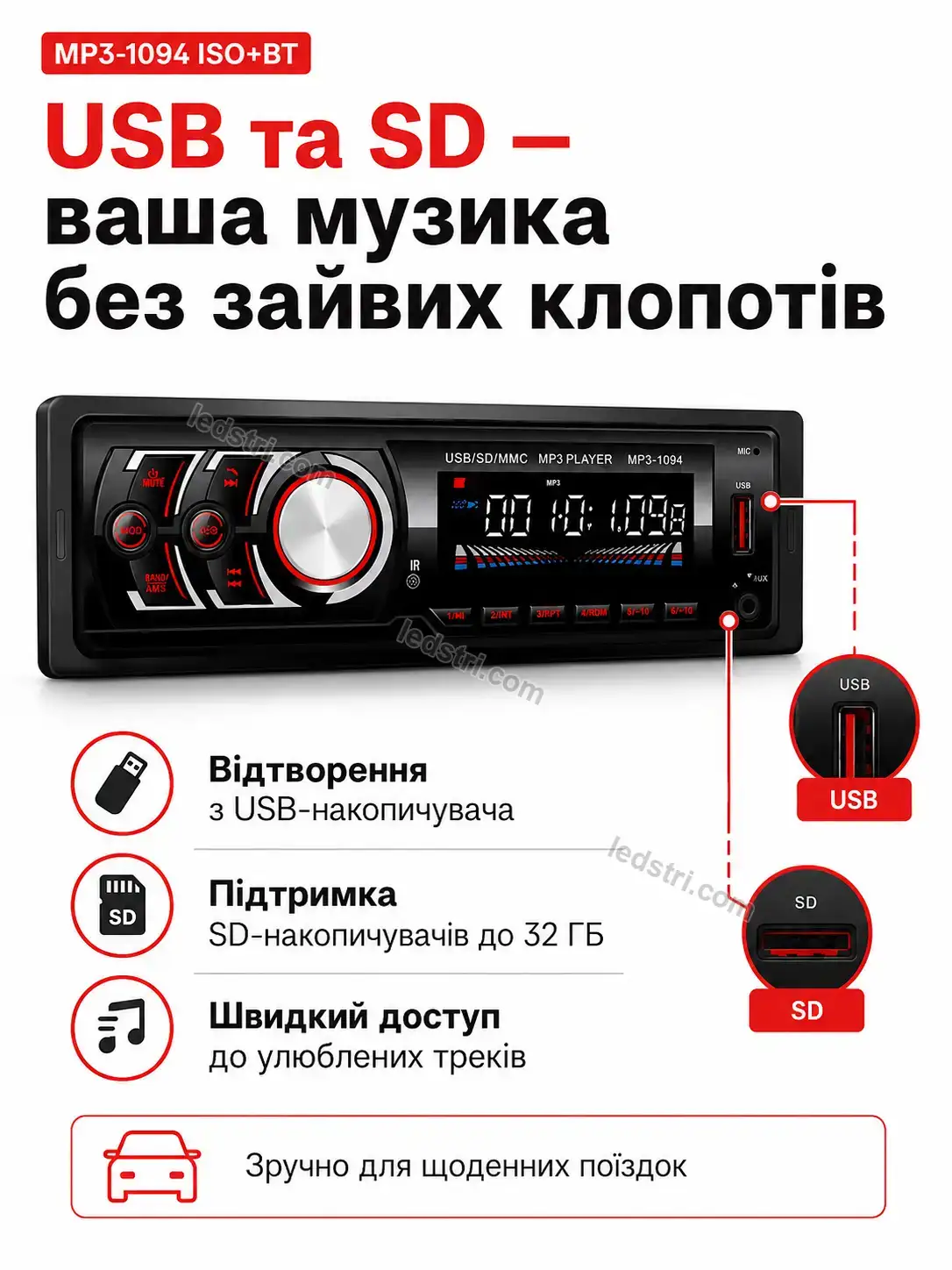 ✨ Автомагнітола з екраном Terra Lite Kind