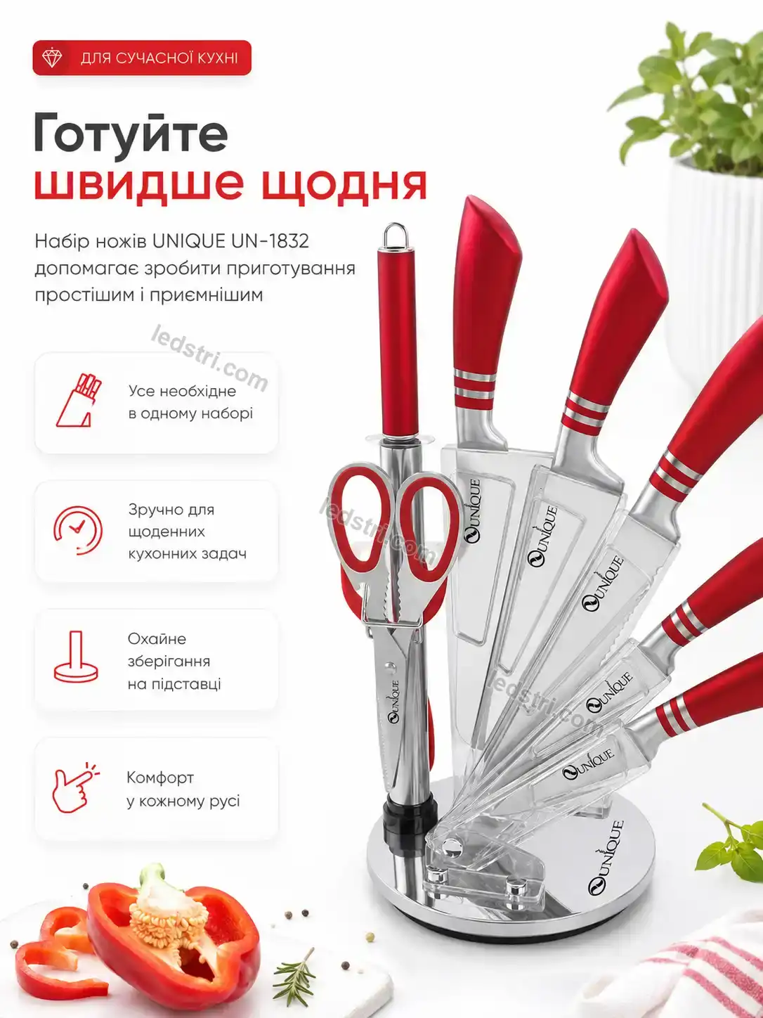 ✨ Набір ножів Terra Easy Soft