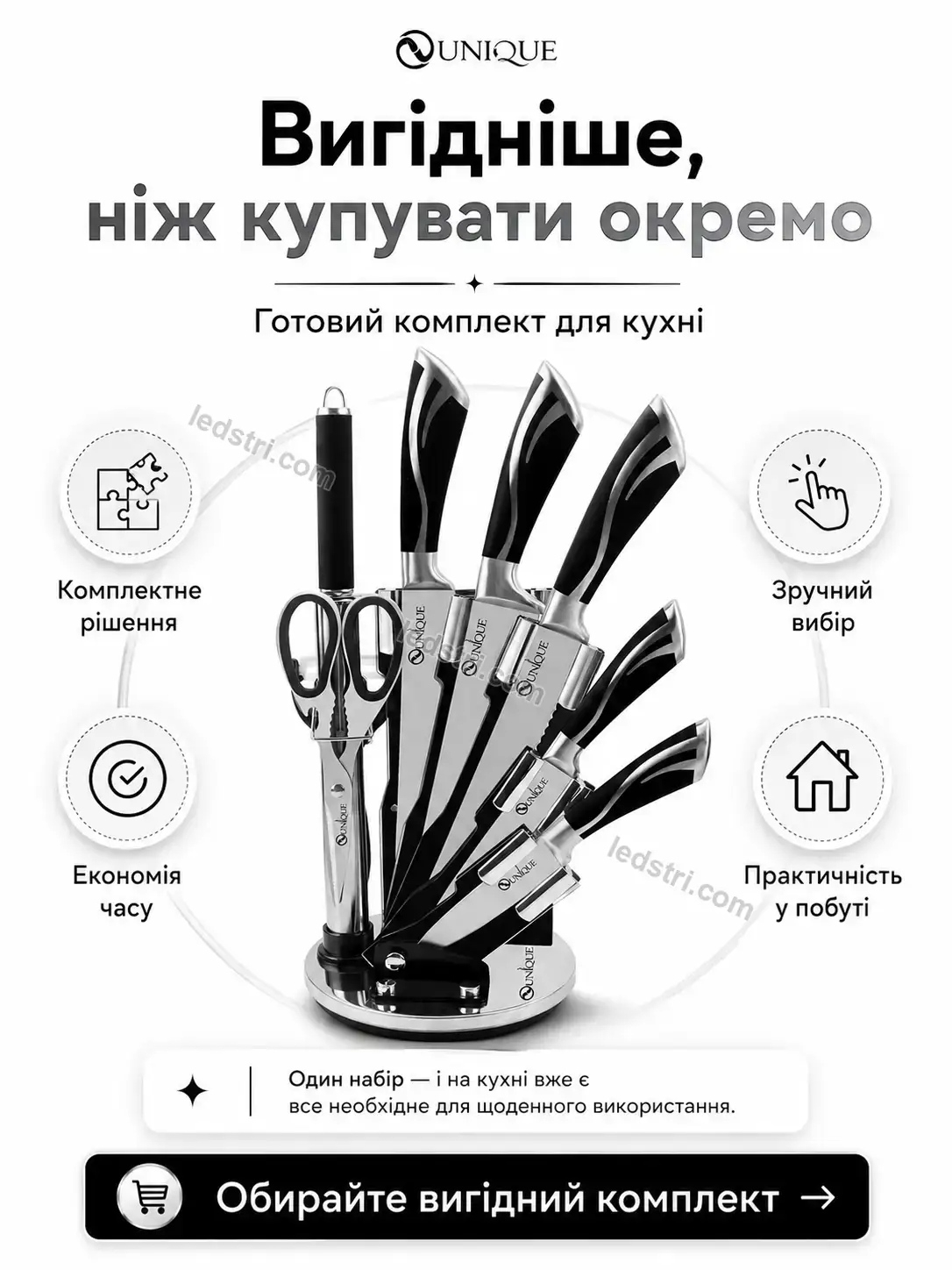 ✨ Набір ножів Lumo Mini Soft - деталі