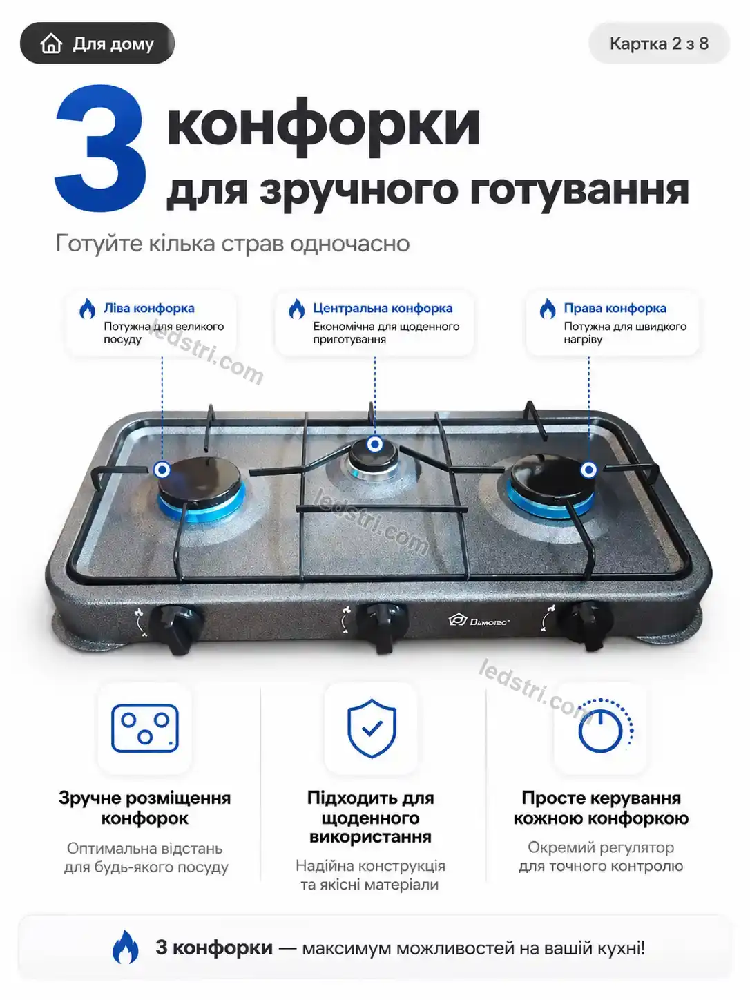 ✨ Плита газова кф. Terra Easy Urban
