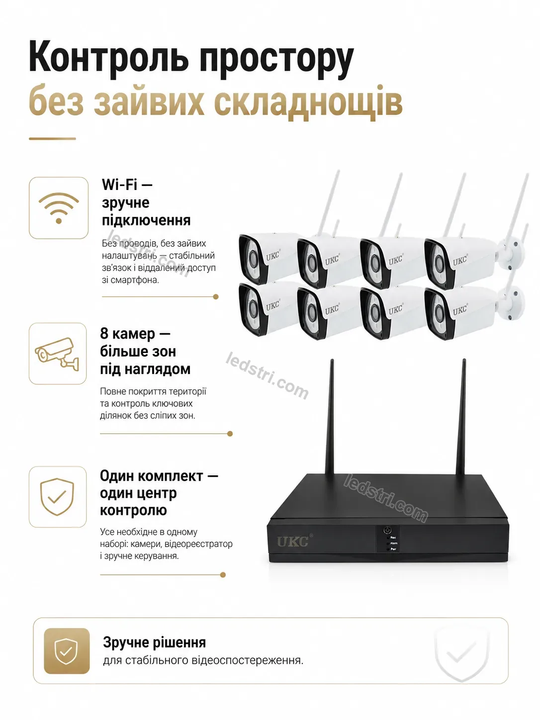 ✨ Комплект відеоспостереження Vento Fresh Calm