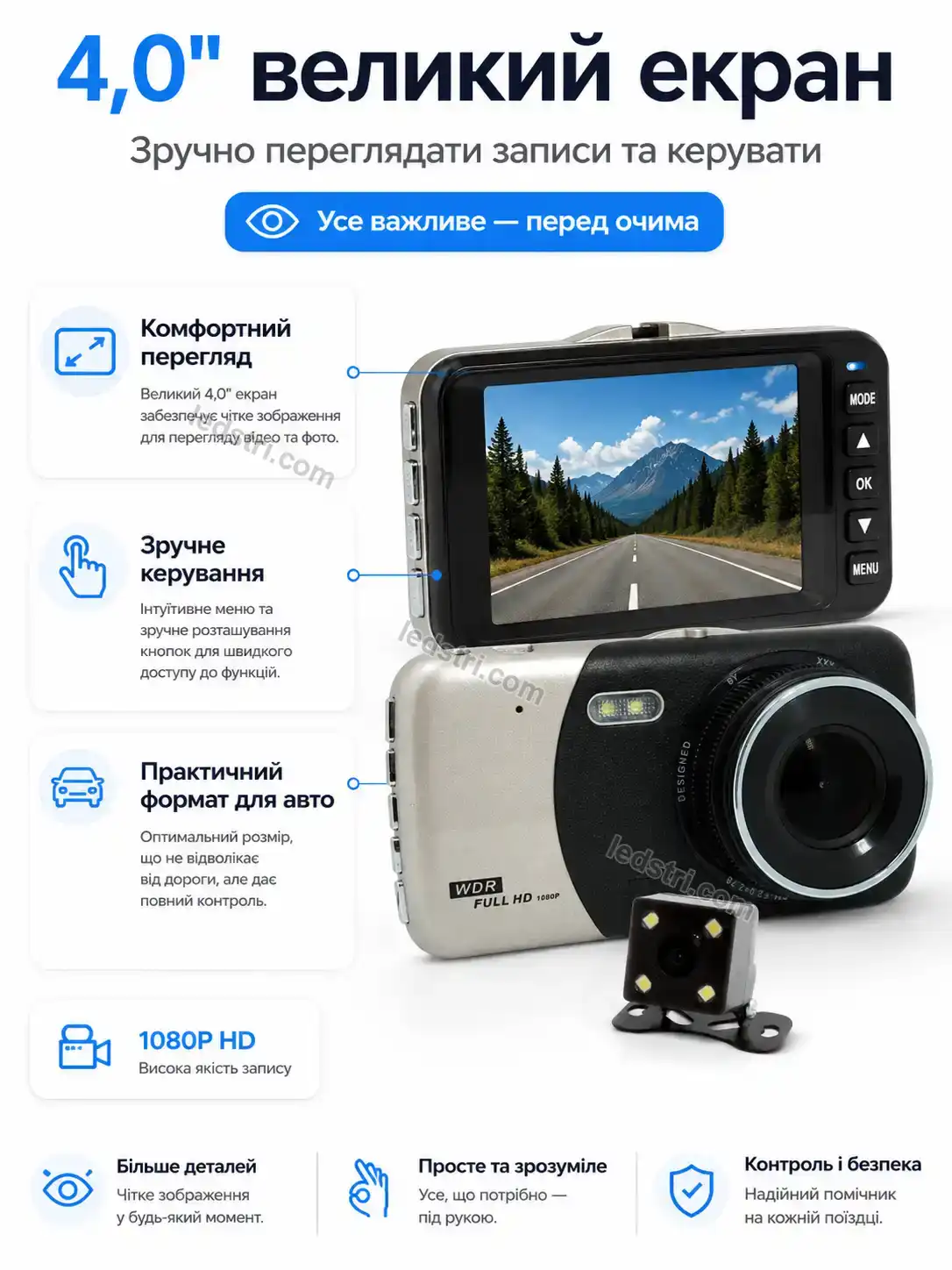 🚗 Реєстратор відеоспостереження Vento Wave Soft - деталі