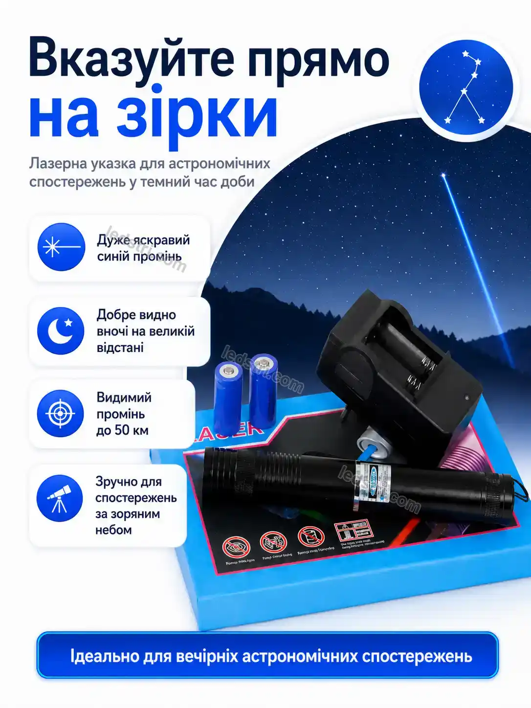 ✨ Лазерна указка Milo Fresh Soft - деталі