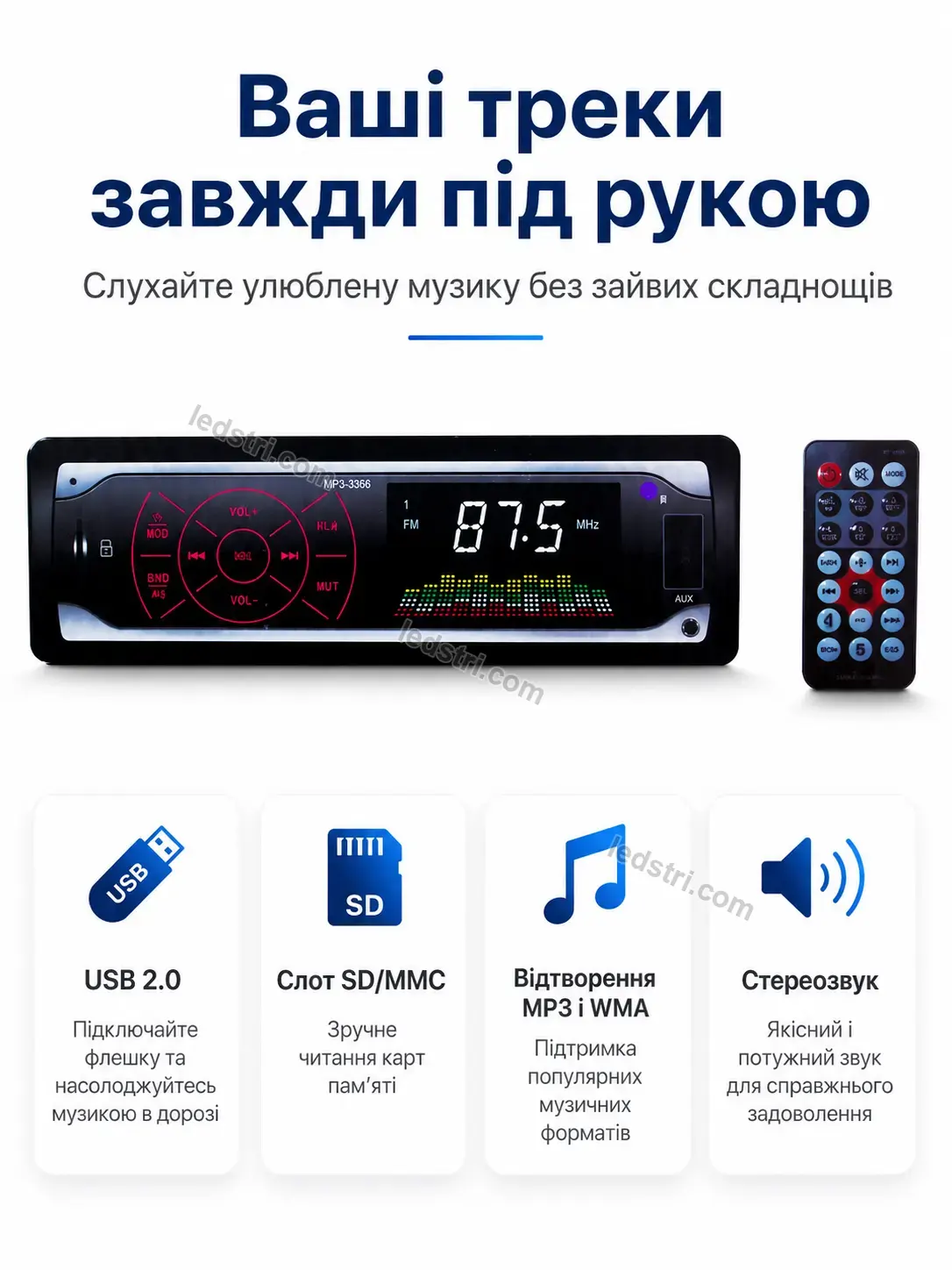 ✨ Автомагнітола з екраном Rondo Mini Kind - деталі