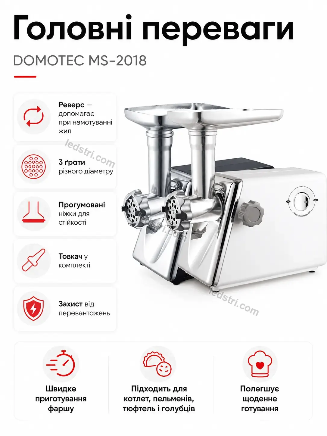 ✨ Мясорубка Vento Home Bright