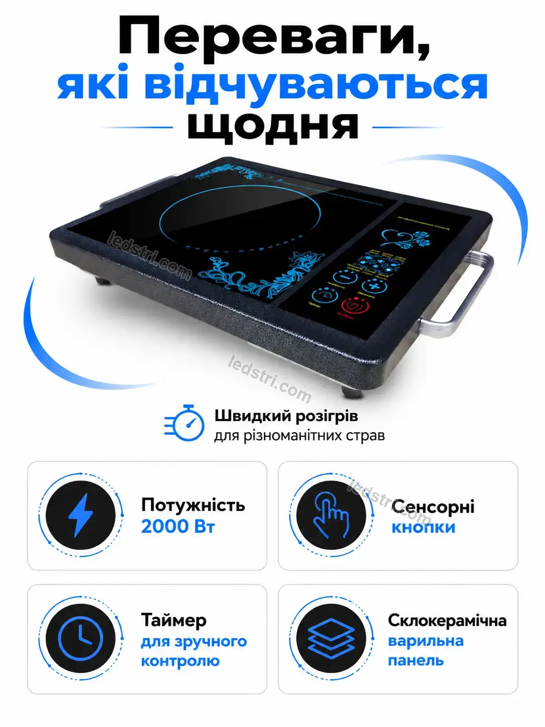 ✨ Плита інфрачервона кф. вт. Spark Plus Urban