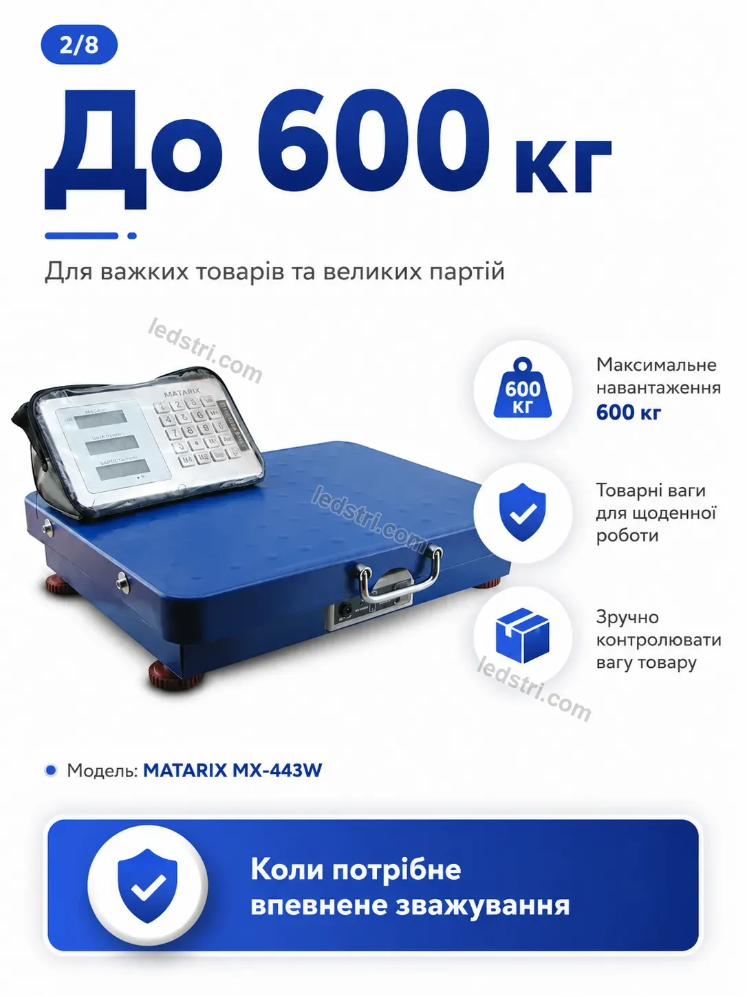 ⚖️ Ваги товарні Milo Plus Calm