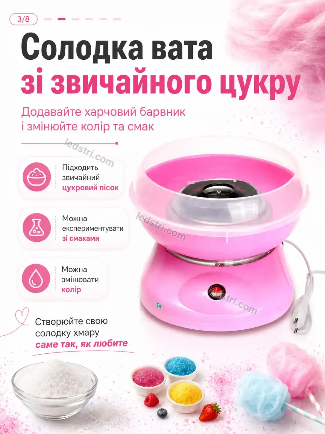✨ Апарат для солодкої вати Rondo Easy Kind - деталі