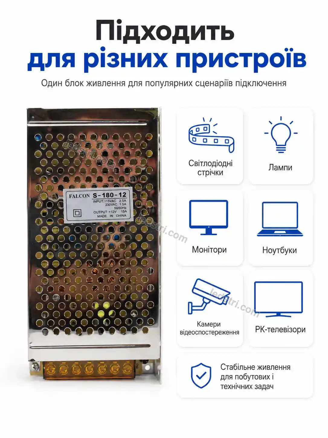 ✨ Імпульсний блок живлення метал Brisk Care Urban