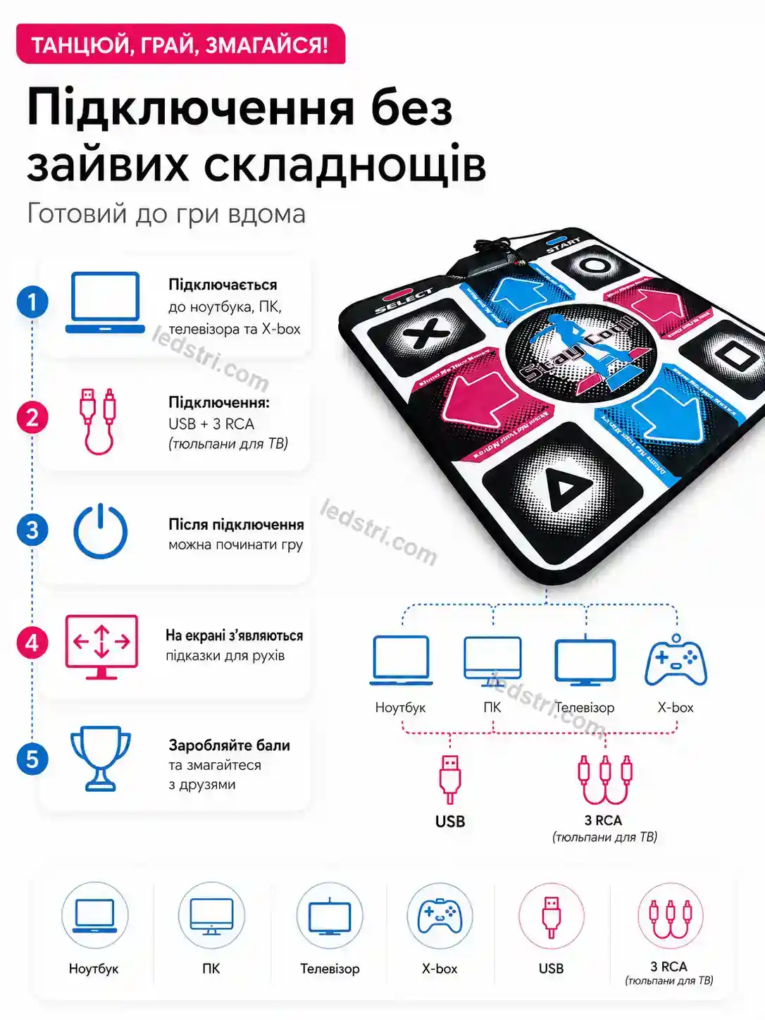 ✨ Килимок для танців без Spark Easy Kind - деталі
