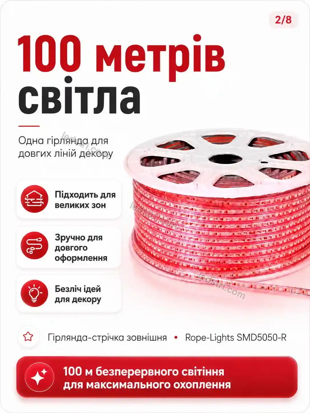 ✨ Гірлянда стрічка зовнішня Spark Plus Calm
