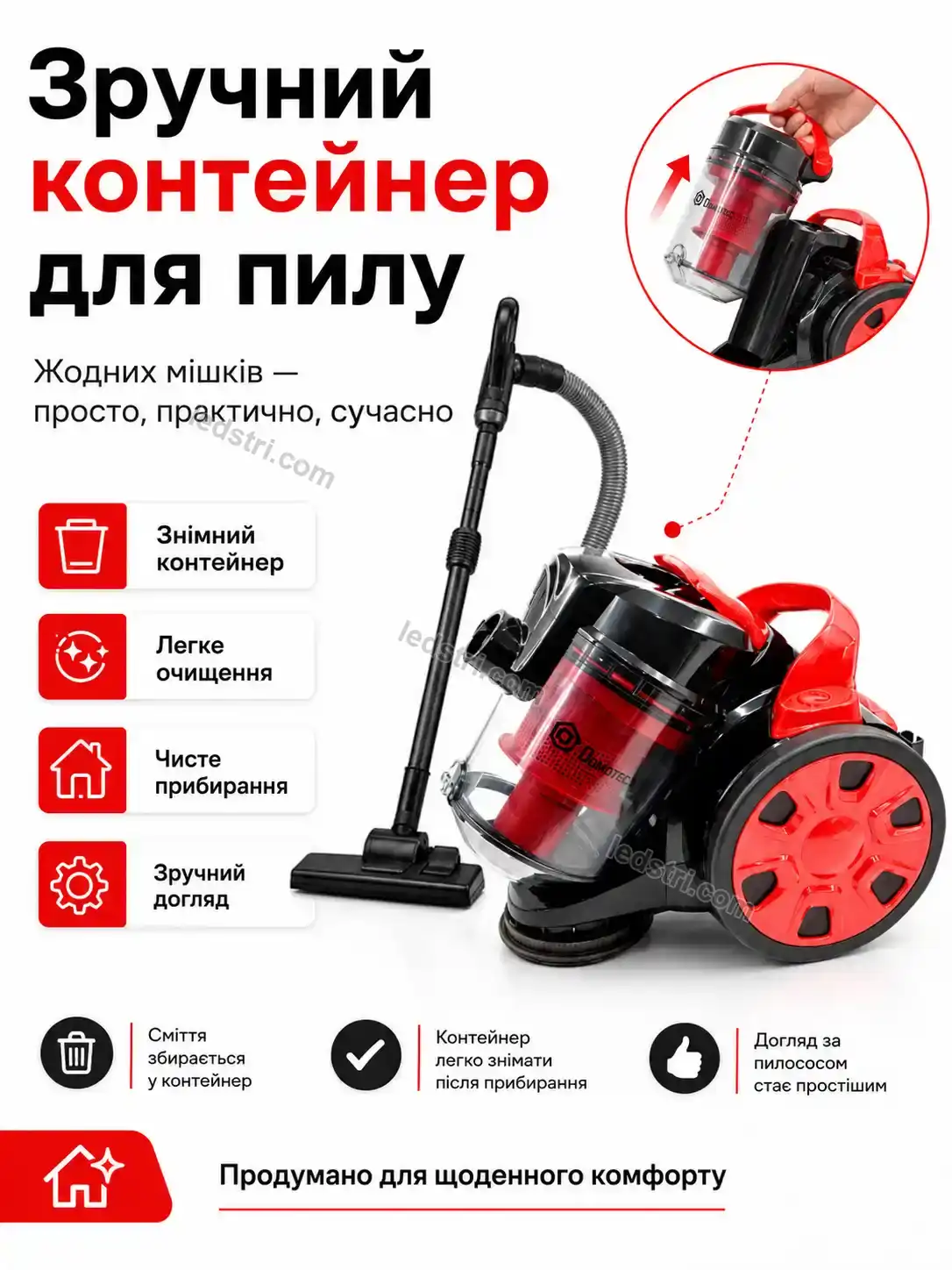 🧹 Пилосос Terra Mini Bright - використання