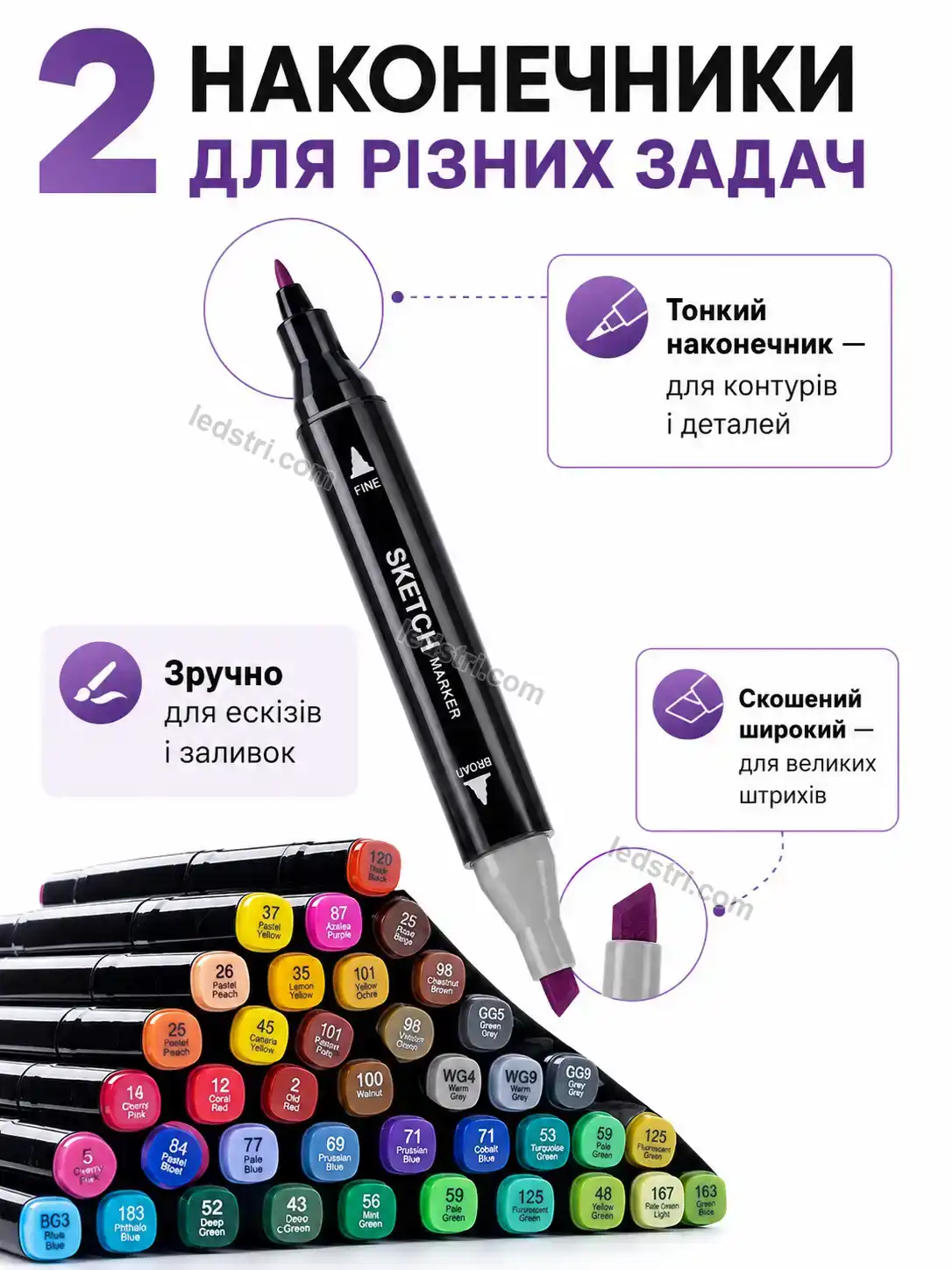 ✨ Набір маркерів Pulse Mini Kind - деталі