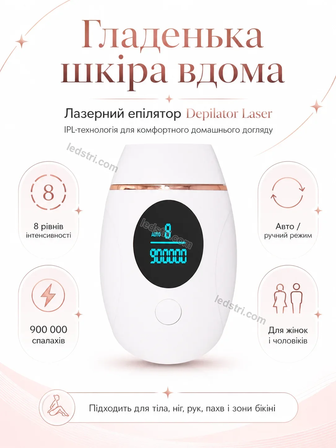 ✨ Епілятор лазерний Brisk Mini Soft