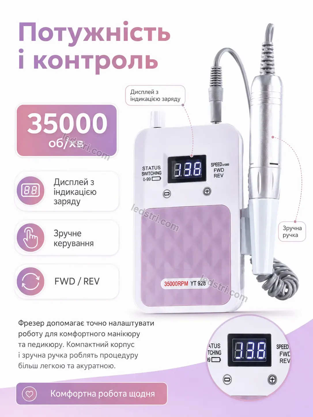 ✨ Фрезер для манікюру Nordi Mini Soft
