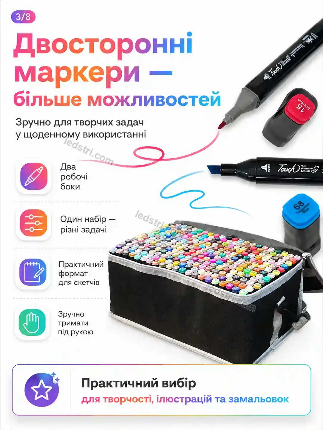 ✨ Набір маркерів Terra Wave Soft - деталі