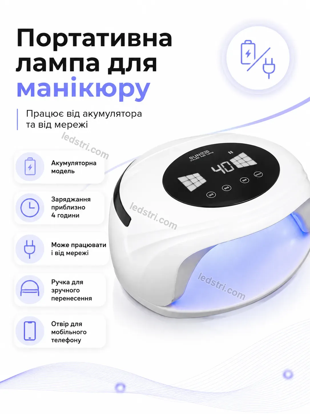 ✨ Сушарка для нігтів Lumo Mini Urban - деталі