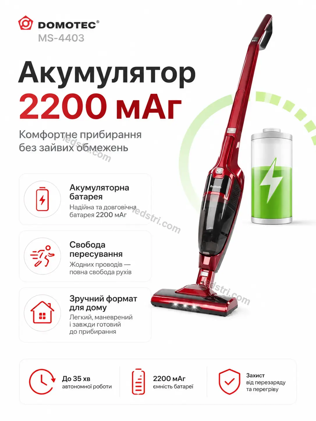 🧹 Пилосос Vento Care Calm - деталі