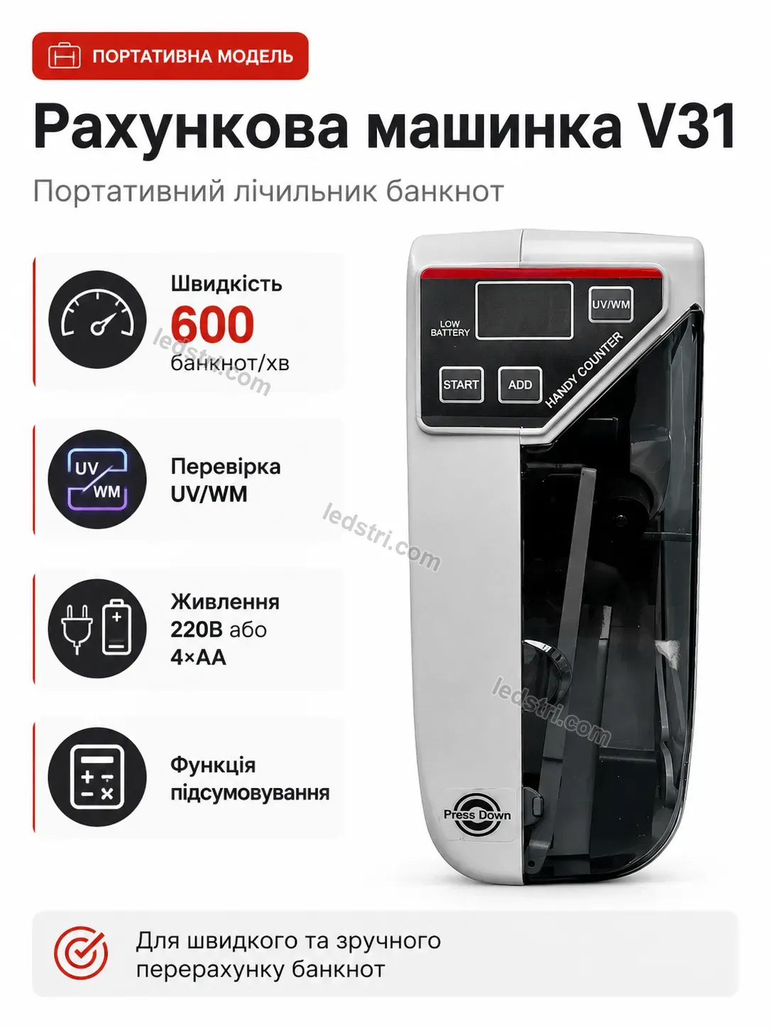 💵 Рахункова машинка Vento Mini Bright