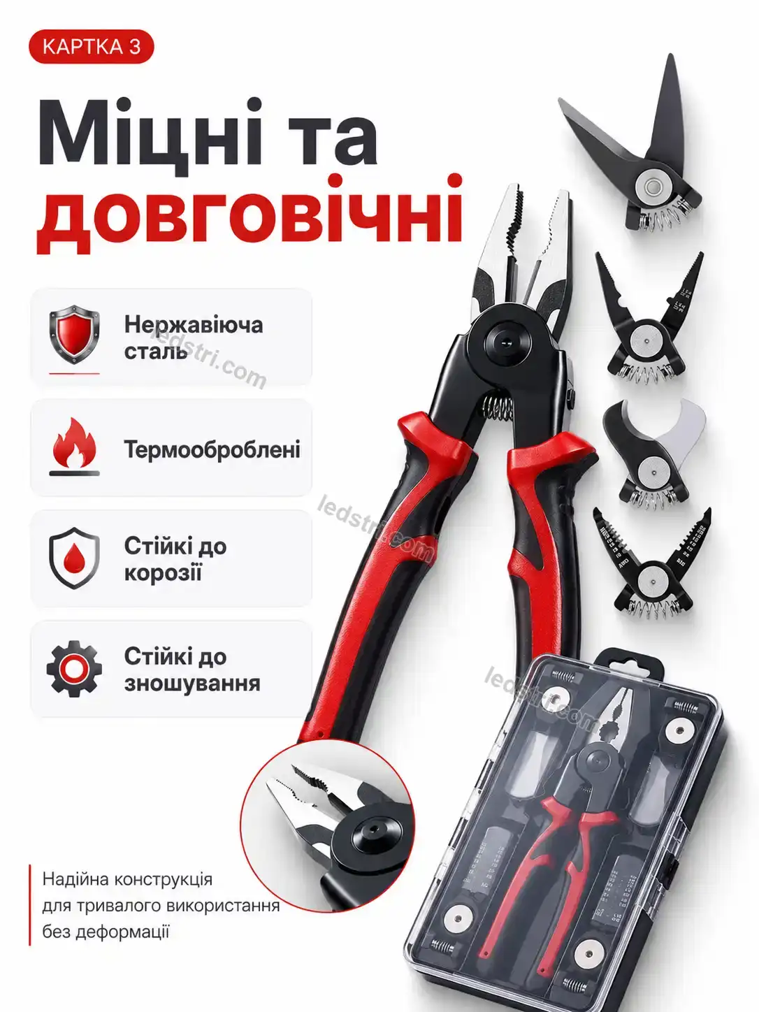 ✨ Багатофункціональні плоскогубці Brisk Plus Kind - деталі