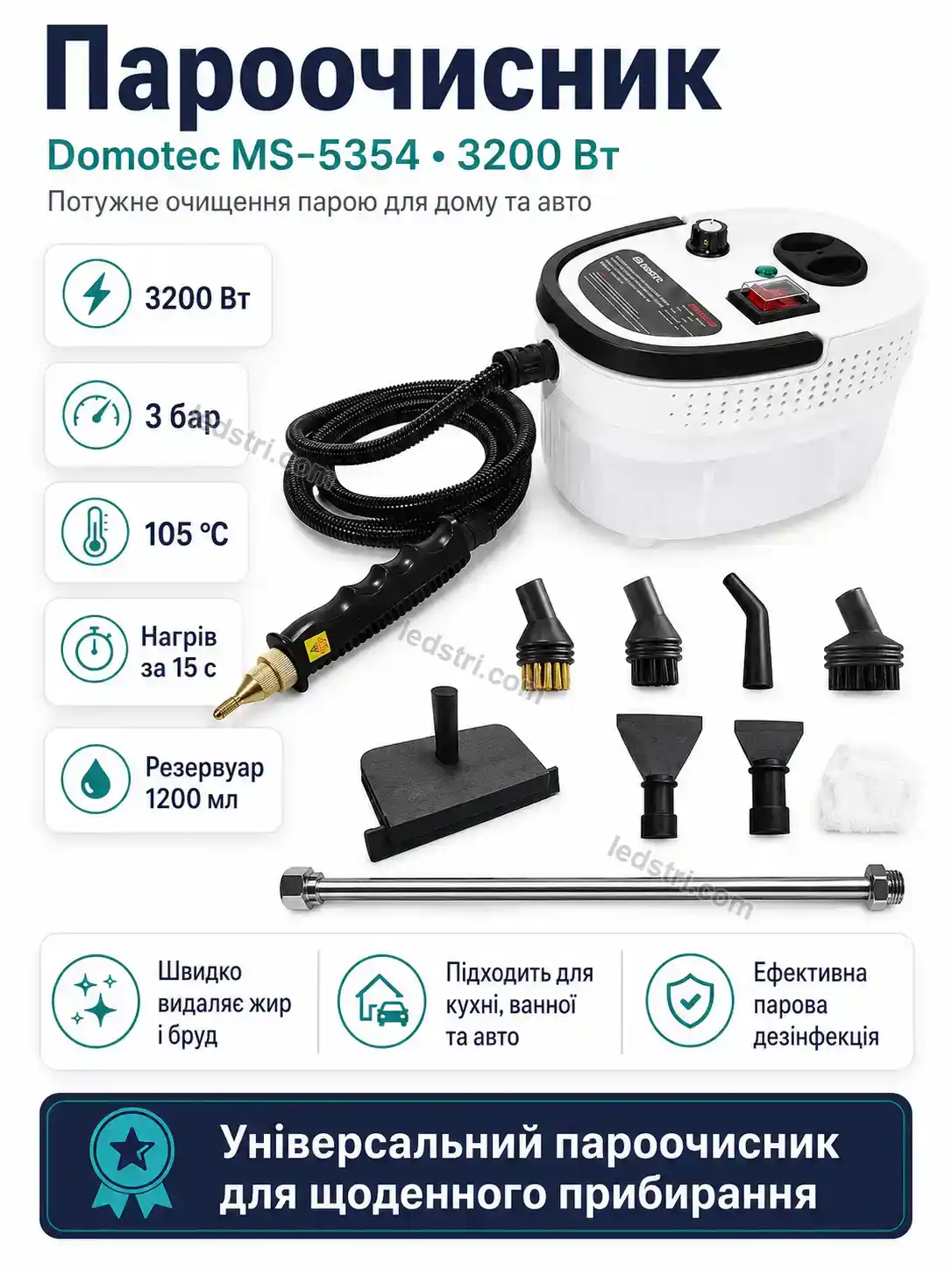 ✨ Пароочисник Nordi Home Soft