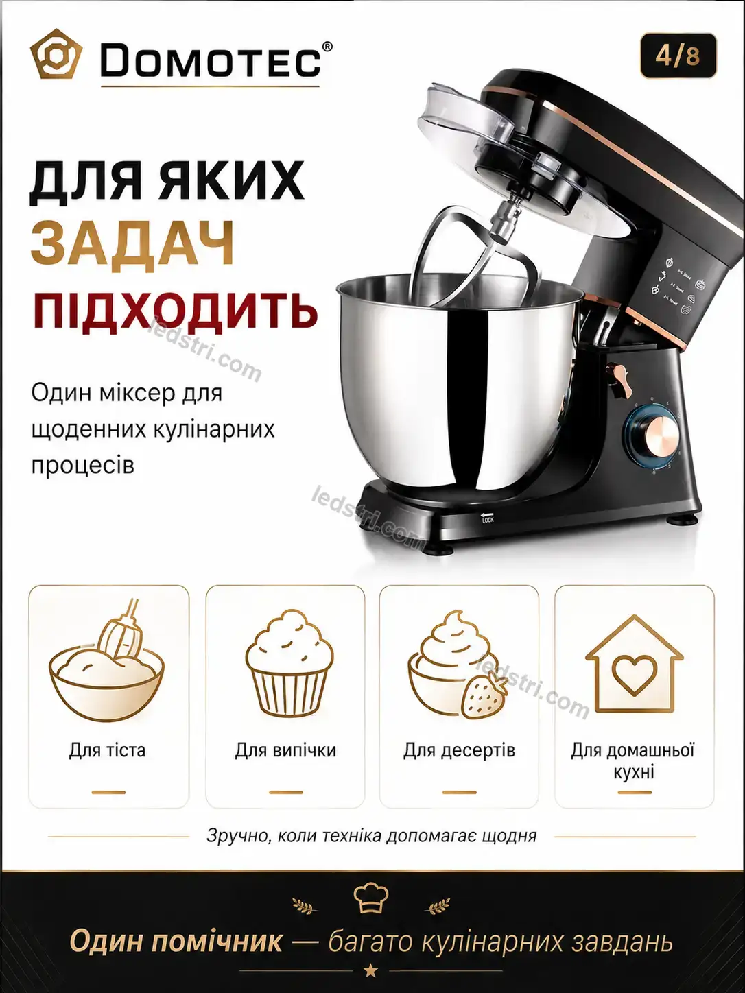 ✨ Міксер планетарний тістоміс Spark Wave Calm - використання